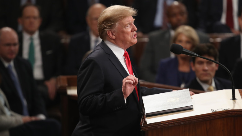 President Trump Delivers State Of The Union Address To Joint Session Of Congress