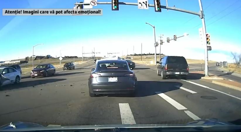 VIDEO. Accident evitat in ultima clipa de pilotul automat