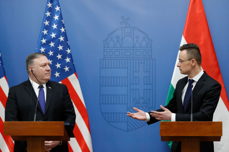 US Secretary Of State Mike Pompeo Visits Political Leaders In Hungary