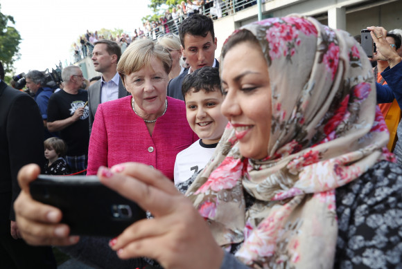 Merkel Hosts Open-House Day At Chancellery