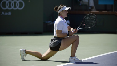 Bianca Andreescu, Indian Wells 2019, teren de tenis, racheta de tenis, meci de tenis