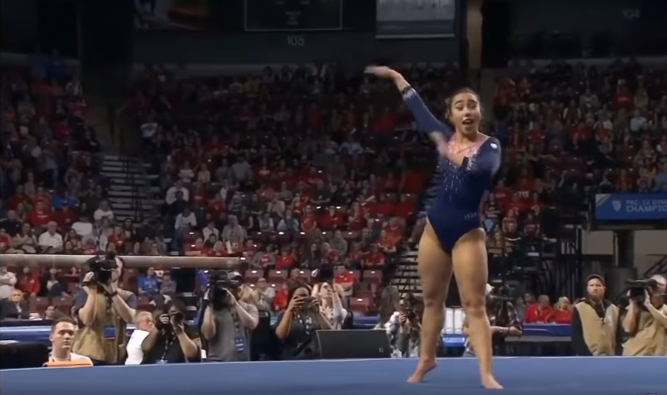 VIDEO. Gimnasta notata cu „10 perfect” de doua ori in ultimele doua luni. Exercitiul, o demonstratie de forta