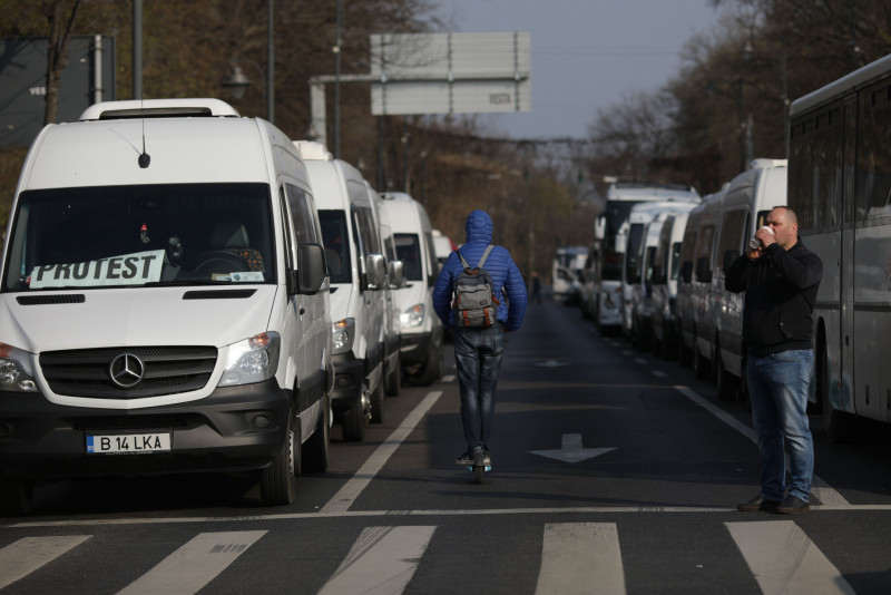 protest taximetristi piata victoriei