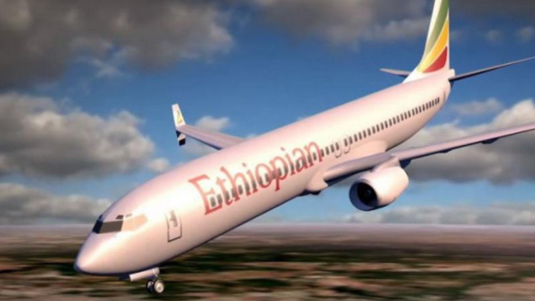 animatie grafica cu prabusirea avionului Boeing 737 MAX 8 in Etiopia