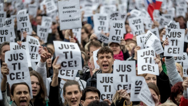 Czech protest against Prime Minister Babis and new Minister of Justice