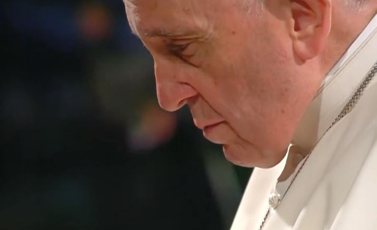 VIDEO. Papa a dedicat sarmanilor slujba din Vinerea Mare