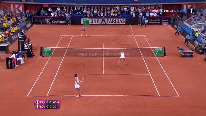 Halep/Niculescu - Garcia/Mladenovic, 7-5, 3-6, 4-6. Romania pierde meciul decisiv din semifinala