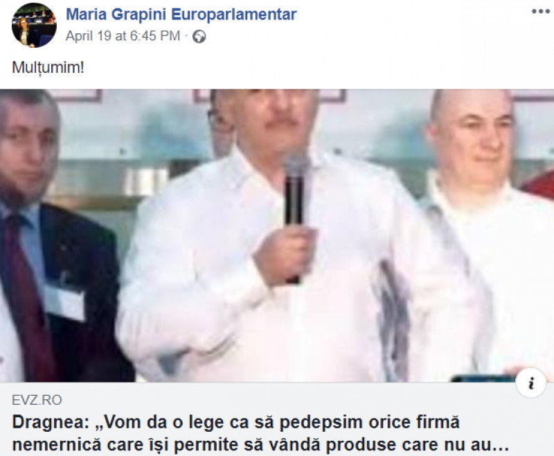 maria grapini, gafe, facebook