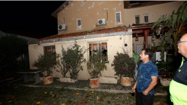casa din ashkelon afectata de proiectilele trase din gaza