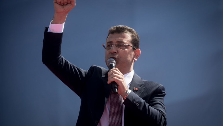 New Mayor Of Istanbul Ekrem Imamoglu Holds Victory Rally