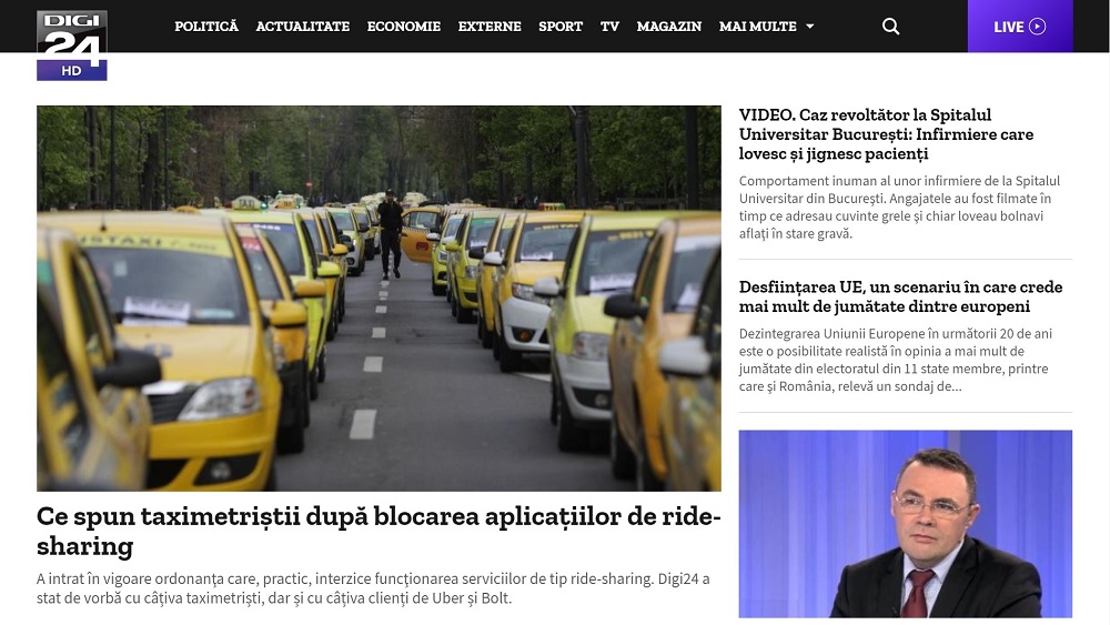 Site-ul digi24.ro, intr-o noua versiune, cu un design versatil si continuturi structurate intuitiv
