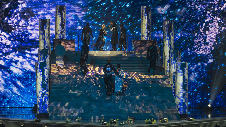 Doi dintre dansatorii Madonnei aveau pe spate steagurile Isaelului și Palestinei în show-ul din finala Eurovision 2019 găzduită de Tel Aviv