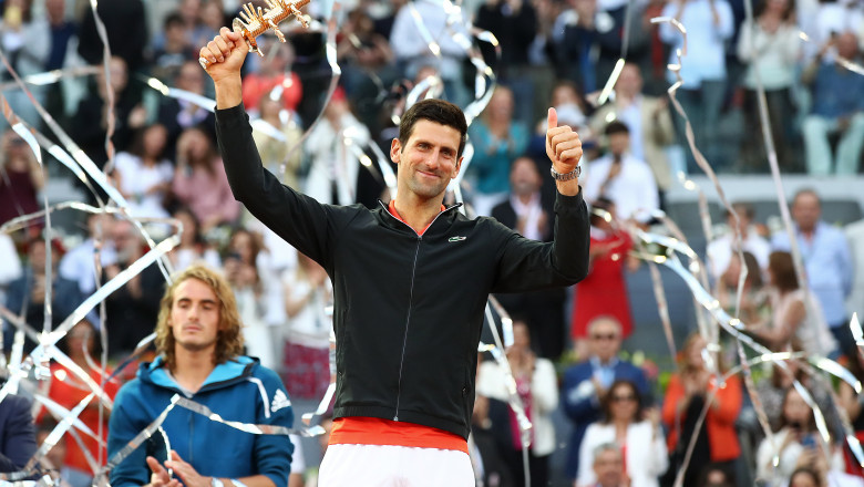 Novak Djokovic câștigă a treia oară turneul Mutua Madrid Open după o finală cu grecu Stefanos Tsitsipas