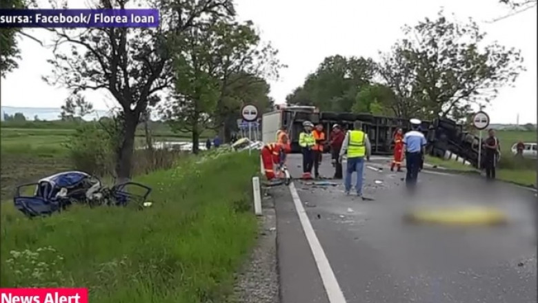 O mașină a Ambasadei Albaniei a fost implicată într-un accident rutier în județul Mureș.