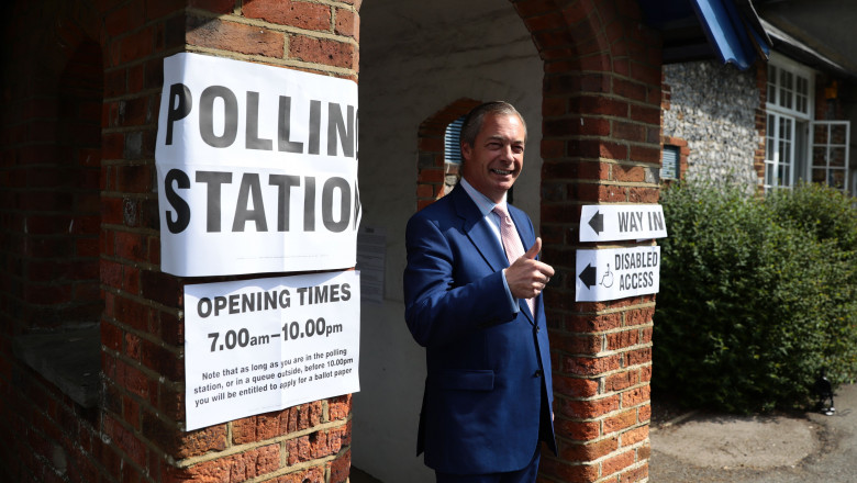 British Political Figures Vote In The European Elections