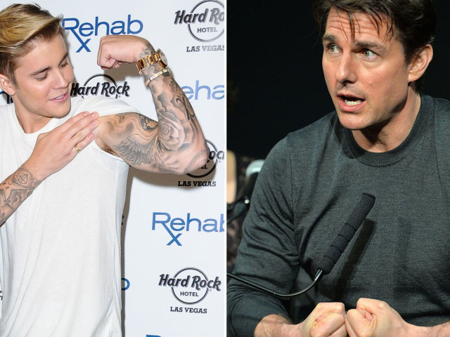Justin Bieber l-a provocat pe Tom Cruise la o luptă în ring