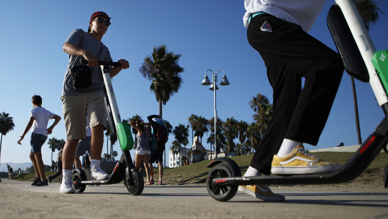 Controversial E-Scooters Around Los Angeles Stir Debate And Anger