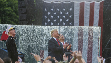 President Trump Delivers Address At Lincoln Memorial On Independence Day