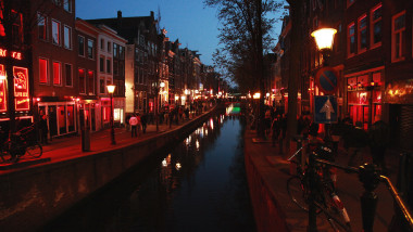 Red light district in Amsterdam