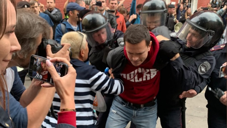 moscova proteste reprimate
