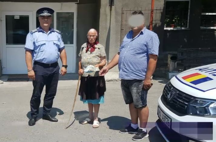 O batrana de 83 de ani a gasit pe strada o punga cu 13.400 de lei. Cui apartineau banii