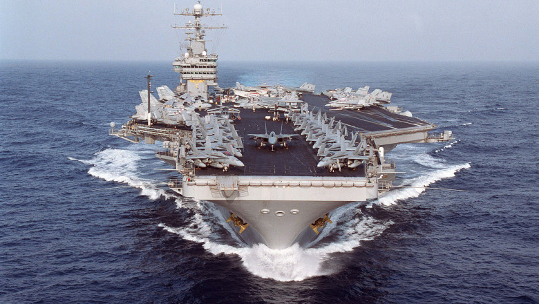 USS Dwight D. Eisenhower In The Arabian Gulf
