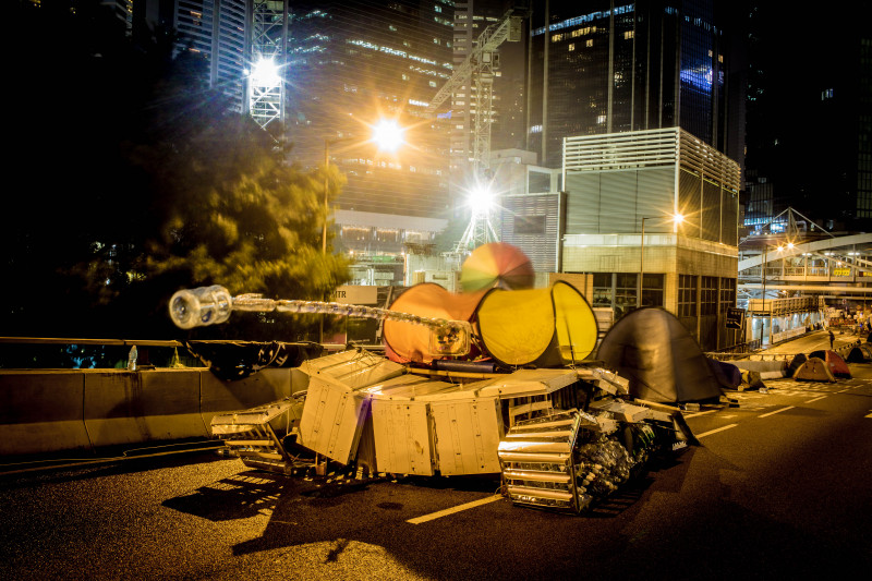 Views Of Hong Kong's Pro-Democracy Protest Site Ahead Of Expected Clearance