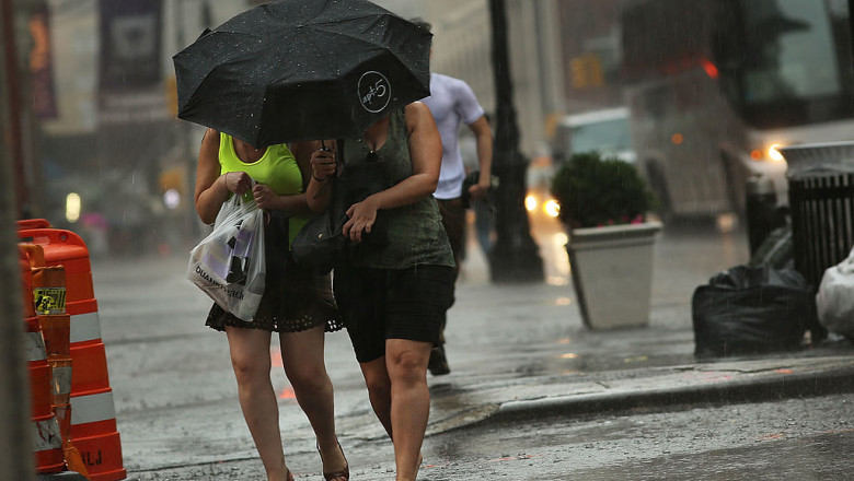 Thunderstorms Erupt After Three-Day Heat Wave In New York