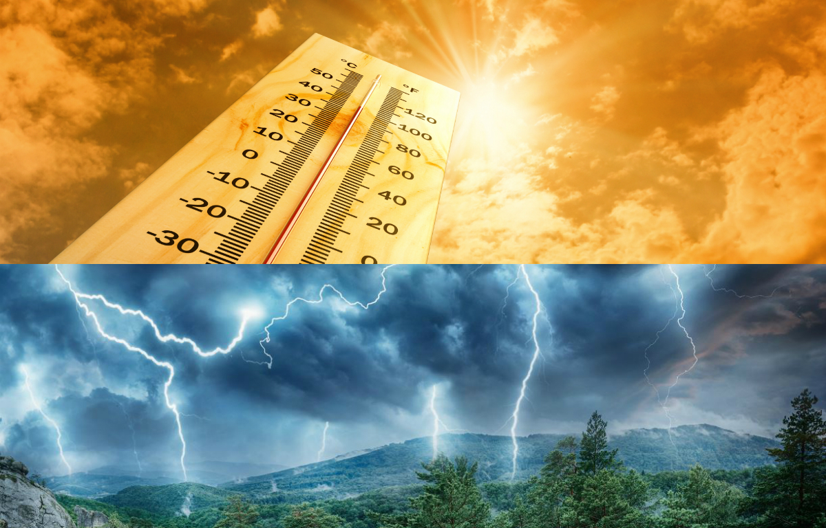 Vremea la extreme în România: Cod roșu de furtuni puternice și caniculă. Temperaturi de 41 de grade, ce județe sunt lovite de vijelii