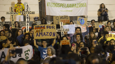 Demonstrators Protest in Favour of the Amazon