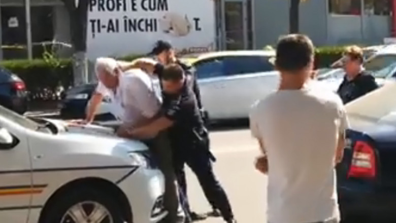 barbat agresat politisti