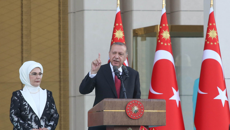 Recep Tayyip Erdogan și soția sa, Emine Erdogan