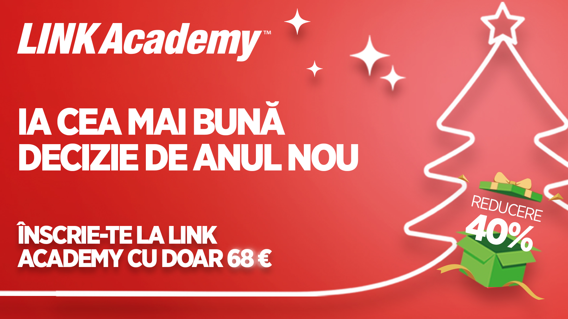 (P) Schimbați-vă viața în 2021: Înscrieți-vă la LINK Academy la cel mai mic preț