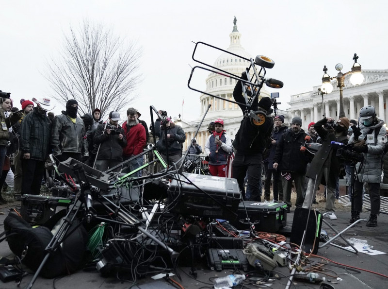 Trump Supporters Protest Certification of President-elect Biden