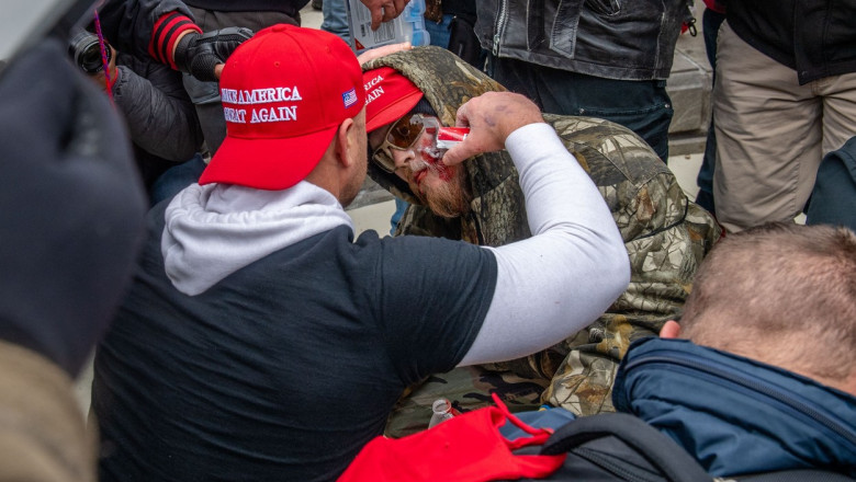 Trump Supporters Protest Certification of President-Elect Biden, Washington, USA - 06 Jan 2021