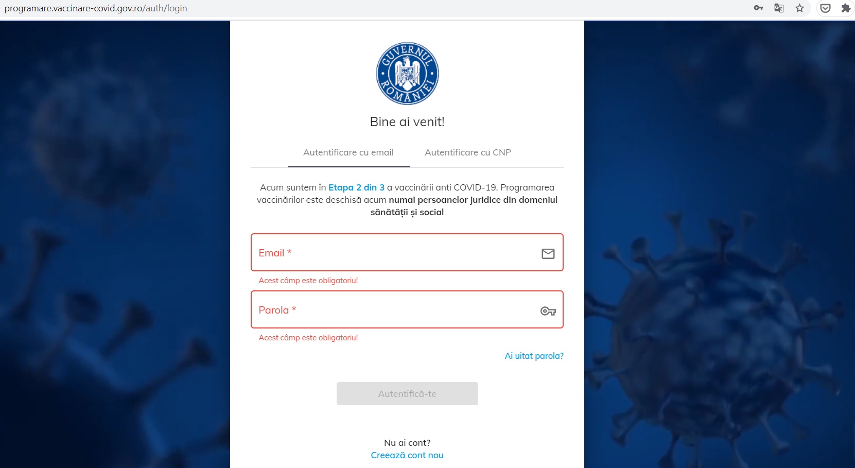 UPDATE. STS anunță că platforma pentru programare la vaccinare funcționează