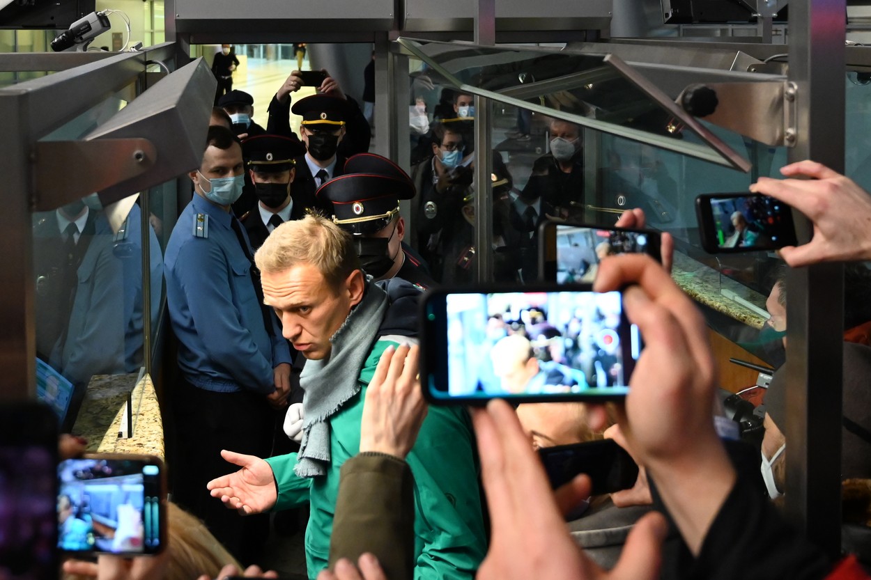 Alexei Navalnîi a ajuns la Moscova și a fost arestat. Primele declarații: „Aici e casa mea. Nu mă tem, pentru că știu că am dreptate”