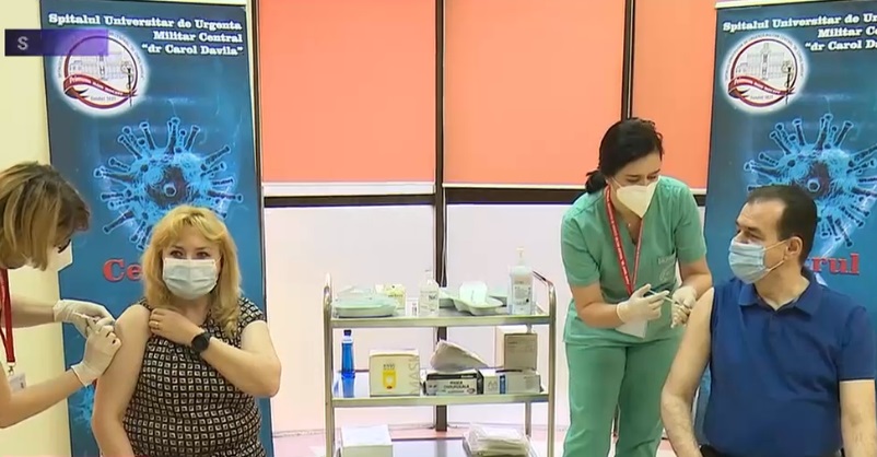 Anca Dragu şi Ludovic Orban s-au vaccinat anti-Covid