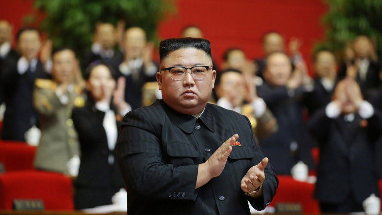 Kim Jong-un după ce a fost reales de Partidul Muncitorilor din Coreea de Nord.