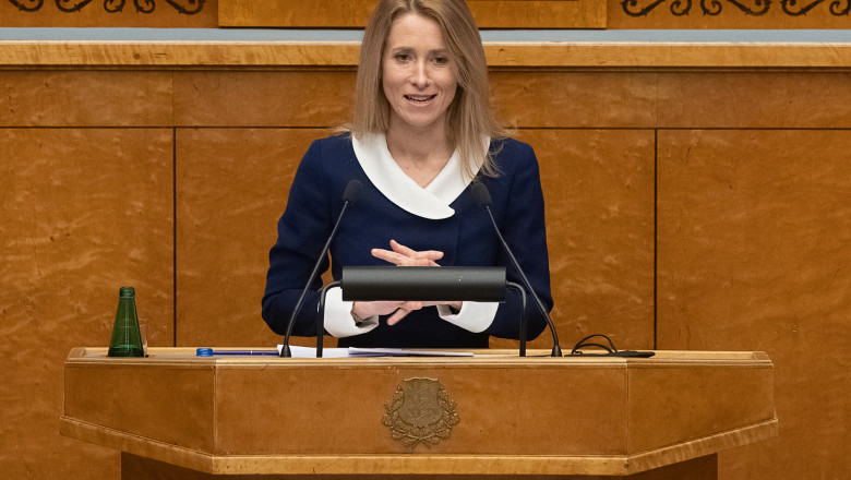 Kaja Kallas a devenit prima femeie-premier în Estonia