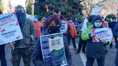 Protest al unor membri ai Cartel ALFA