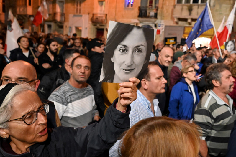 protest galizia malta