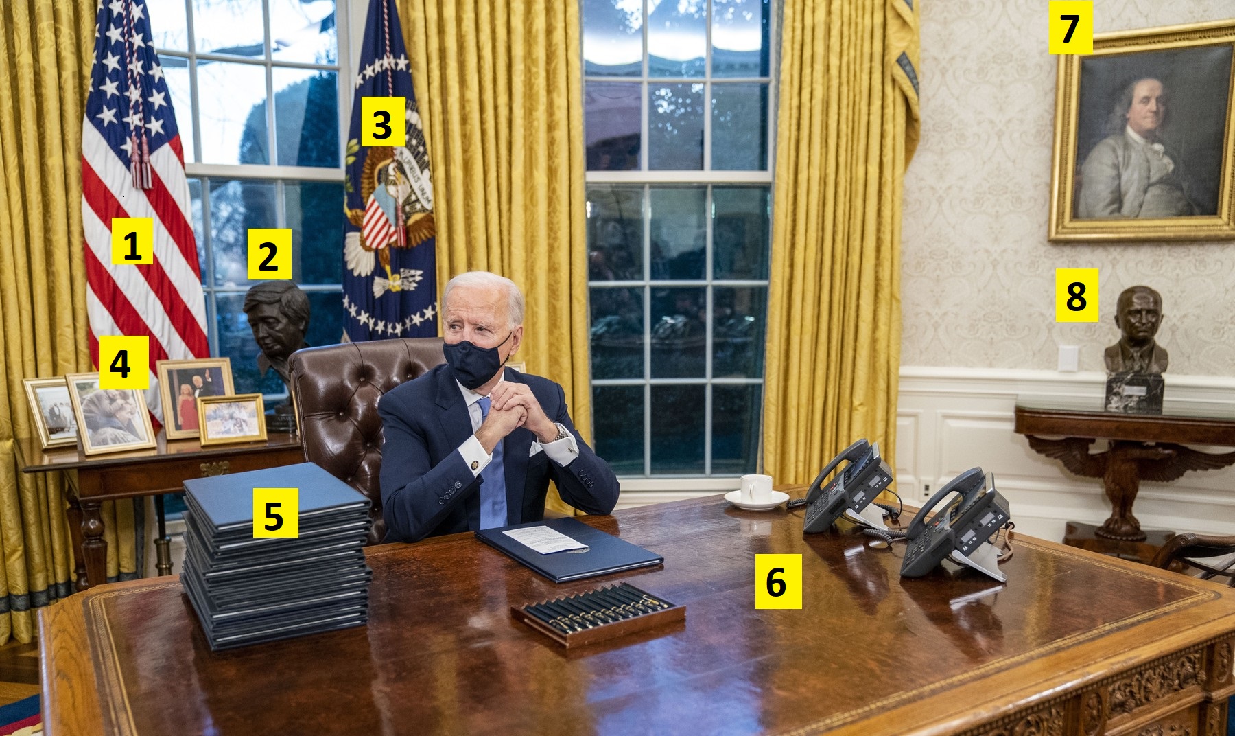 Cele mai importante modificări făcute de Biden în Biroul Oval, în prima zi de mandat