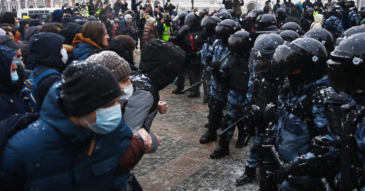 Russia accuses the United States of “blatant interference.”  At least 35 journalists were arrested during today’s protests
