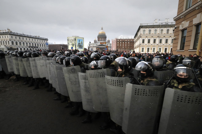 Protests in support of Navalny in Russia