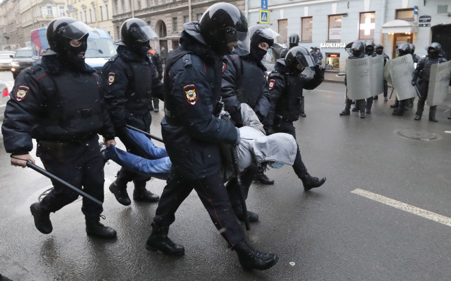 Protests in support of Navalny in Russia