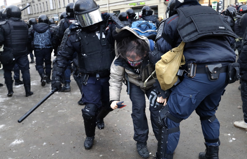 Protests in support of Navalny in Russia