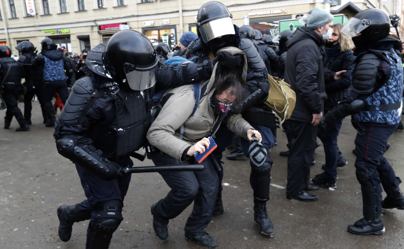 Protests in support of Navalny in Russia