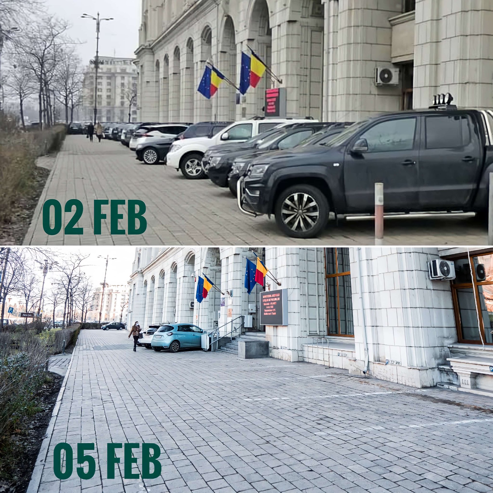 Ministerul Mediului a eliberat parcarea din fața instituției, după reproșul unui ascultător DigiFM: "Provocare acceptată"