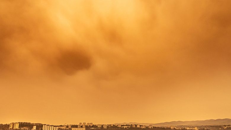 România, sub un nor de praf saharian. ANM anunță că depunerile vor fi vizibile în mai multe regiuni